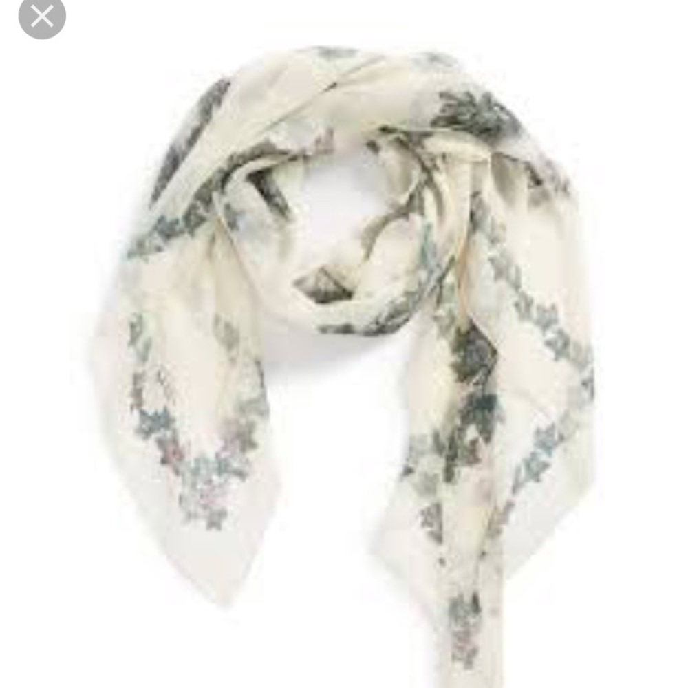 Alexander McQueen silk chiffon scarf
